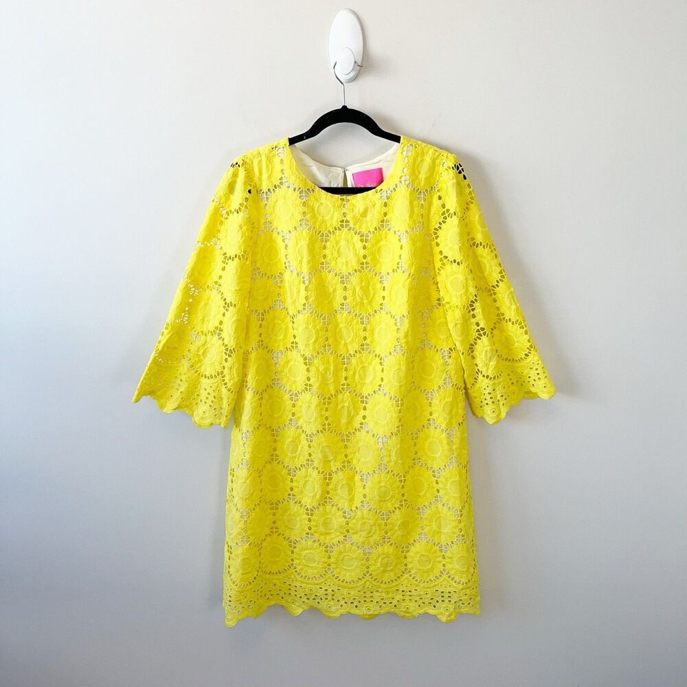 Lilly Pulitzer Mariella Yellow Eyelet Dress
